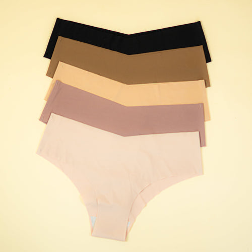 Slip - Pack 5 panties Color Nude y Negro