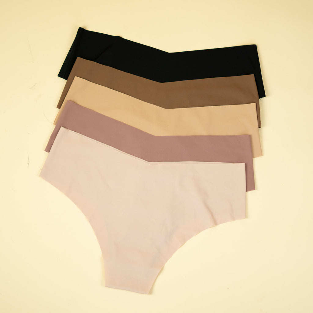 Slip - Pack 5 panties Color Nude y Negro